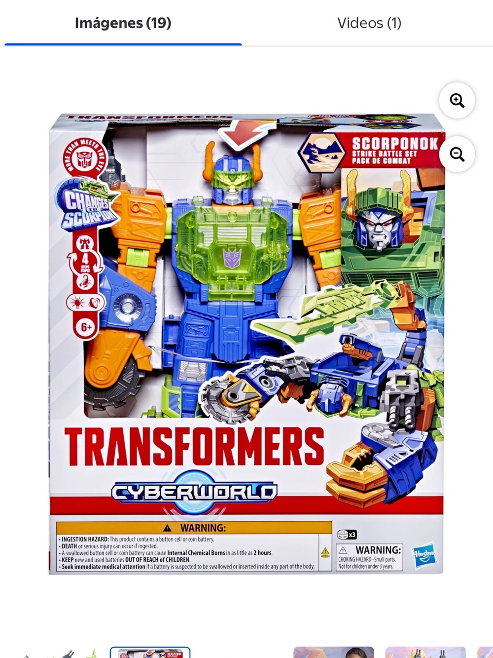 Scorponok Strike Battle Set - Green, Blue & Orange